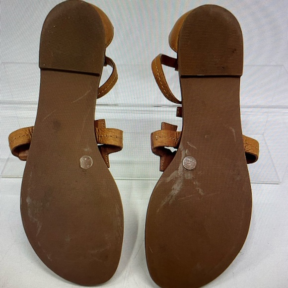 Tory Burch Brown T-Strap Sandals - Picture 2 of 2
